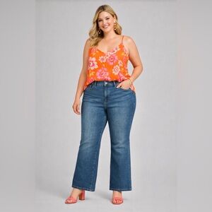 WARP + WEFT ASE Aspen Pitkin Straight Leg Jeans Plus Size 18W Blue NWT #189